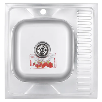 Мийка кухонна Zerix Z6060L-06-160E (Satin) (ZM0568) ZM0568 фото