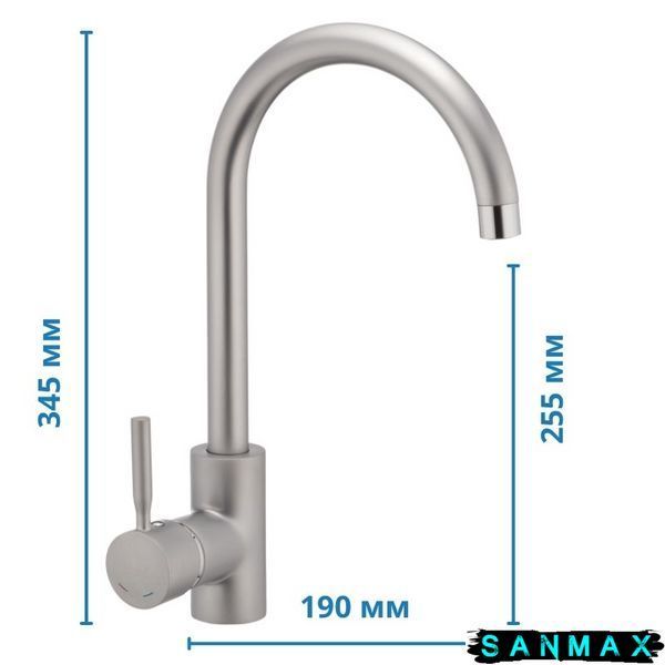 Змішувач для кухні Haiba Hans 011 Сатин (HB0164) HB0164 фото