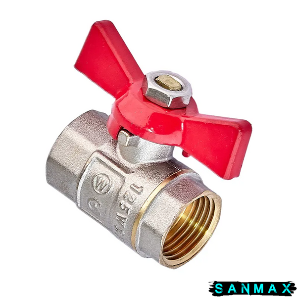 Кран кульовий 1/2 БГГ Вода Waterpro Червоний метелик (WP3290) WP3290 фото