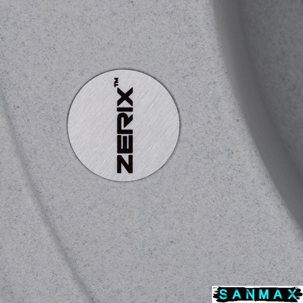 Мийка кухонна Zerix ZS-510R-09 Сіра (ZX4535) ZX4535 фото