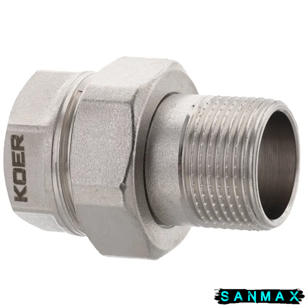 Згін американка 1/2 прямий Koer KR.341 (KR0131) KR0131 фото