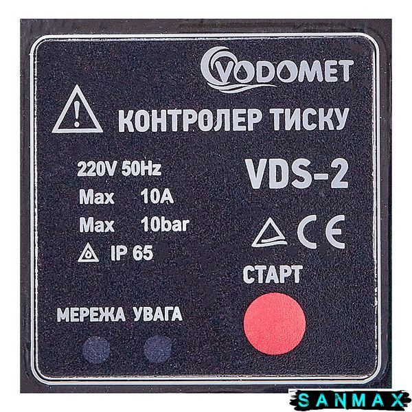 Контролер тиску Vodomet VDS-2 електронний для насоса (БРІО) 1,1кВт, 1" (VO4203) VO4203 фото