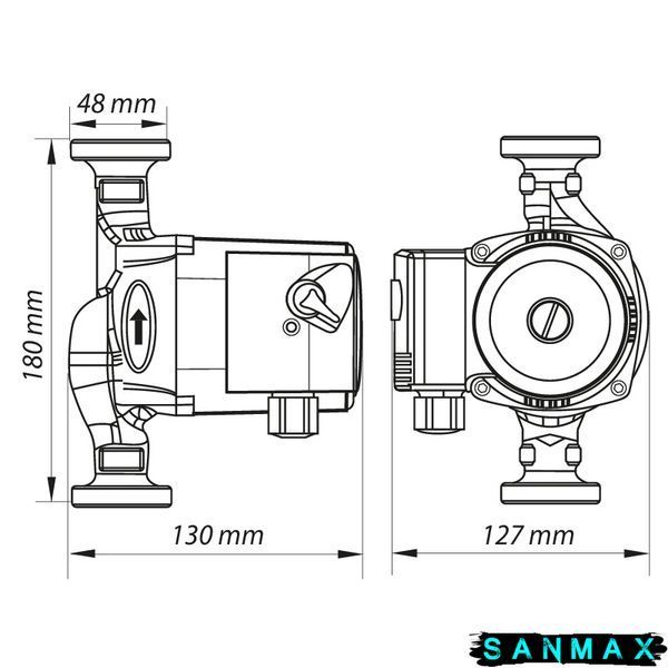 Насос циркуляційний Koer KP.GRS-25/4-180 (KP0248) KP0248 фото