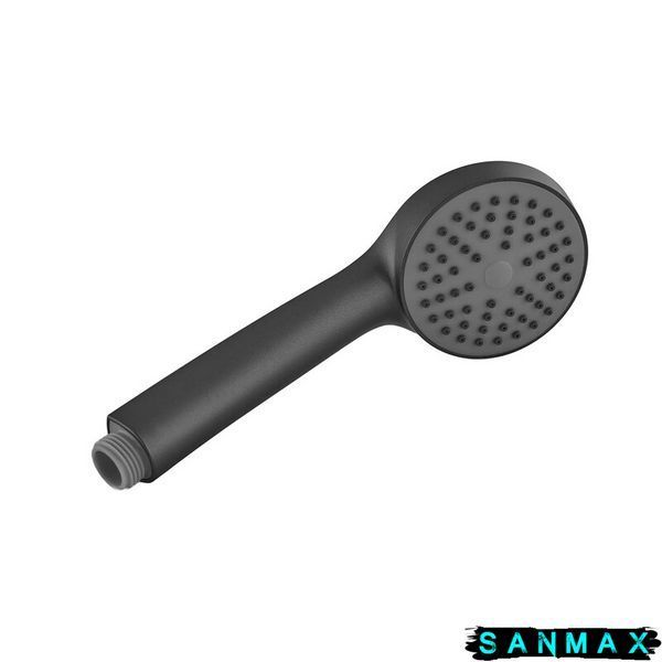 Змішувач для ванни Plamix Cezar-006 Euro Set Графіт, зі шлангом, лійкою та кронштейном (PM0691) PM0691 фото
