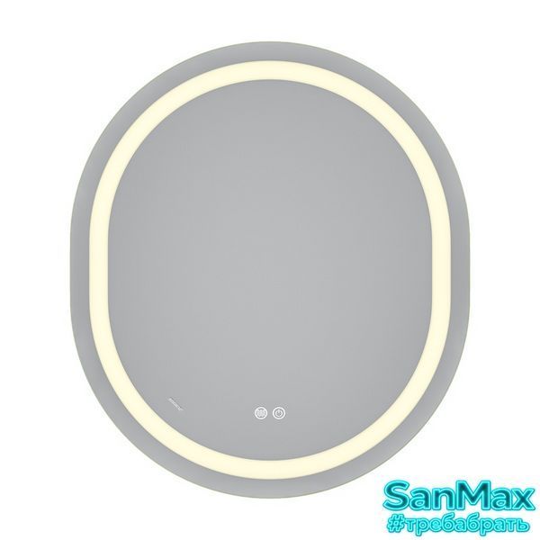 Дзеркало Mixxus Premium Ellipse MV05-80x70-Reverse (Led Touch, Anti-fog, димер (3-6,5kK)) (MP6643) MP6643 фото