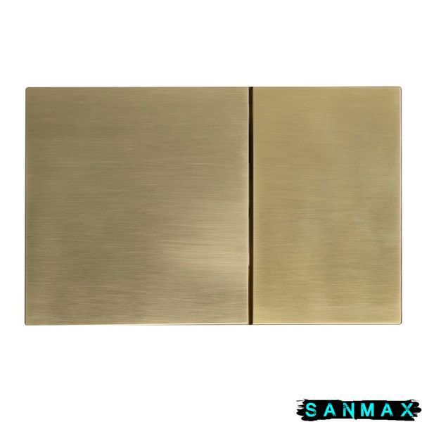 Панель змиву пластикова механіка Koer KT-0610-12 Квадратна Матове Золото (KR6137) KR6137 фото