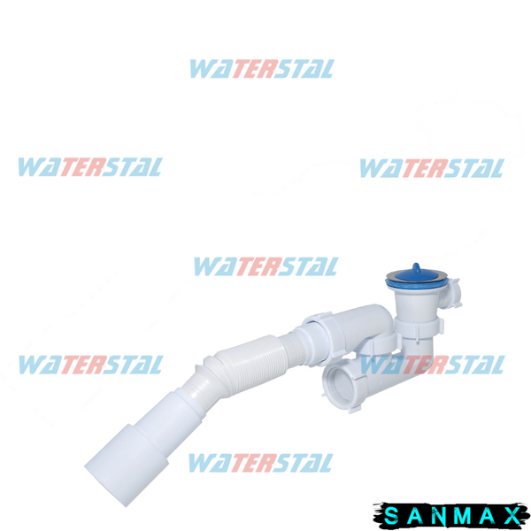 Сифон "Waterstal"д/душ подд. регульов. 1 1/2 40 з гнучк. труб. (А - 82589) А - 82589 фото