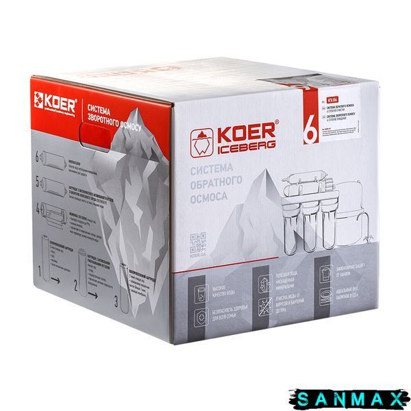 Система зворотного осмосу з мінералізатором Koer KV.06 Iceberg 6 (KR3147) KR3147 фото