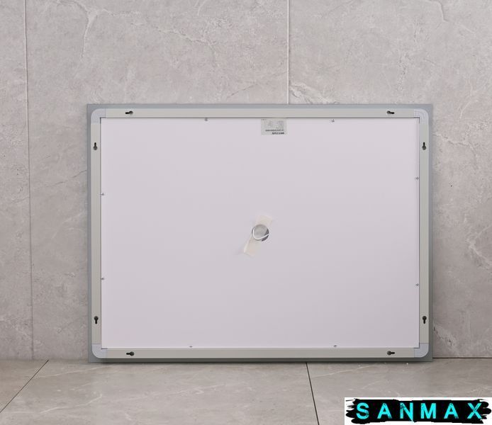Дзеркало Mixxus Light MR01-80x60 (часы, Led-подсветка, антизапотевка) (MI5998) MI5998 фото