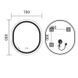 Дзеркало Mixxus Premium Ellipse MV05-80x70-Reverse (Led Touch, Anti-fog, димер (3-6,5kK)) (MP6643) MP6643 фото 3