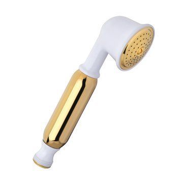 Лійка ручна для душу Emmevi Tiffany Ретро Біла Золото (CO2403 BO) C02403 BO фото