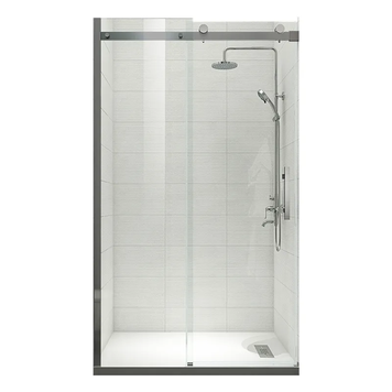 Двері в нішу Koer SR SD01-120x200-TR-07 прозоре скло Easy Clean 8мм, графіт (KR5378) KR5378 фото