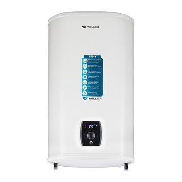 Бойлер Willer 100л EVH100DRI Libra плоский універсальний сухий тен 2 кВт (EVH100DRI-Libra) EVH100DRI-Libra фото