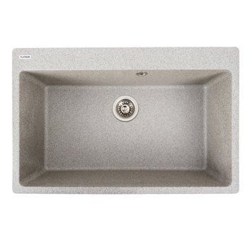 Гранітна мийка для кухні Platinum 7850 Bogema матова (сіра) SP000038084 фото