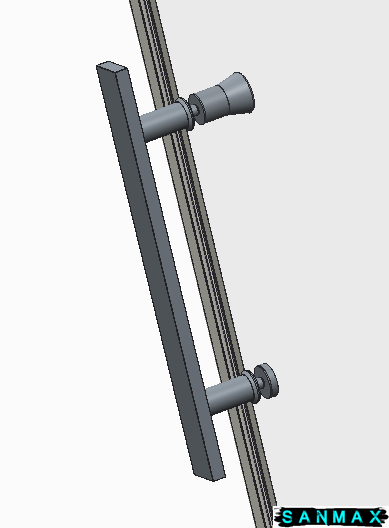 Двері в нішу Koer SR SD01-120x200-TR-07 прозоре скло Easy Clean 8мм, графіт (KR5378) KR5378 фото