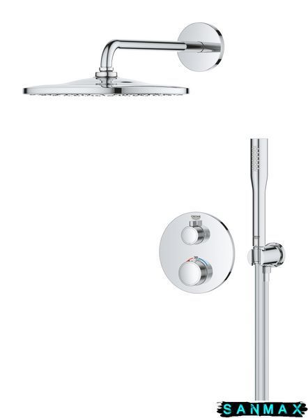 Система з термостатом прихованого монтажу з Rainshower Mono 310 Grohe Grohtherm Душова (34869000) 34869000 фото
