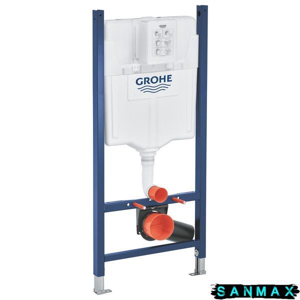 Інсталяційний комплект пневмо Grohe Set Унітаз Ellise-0305-T3 + Інсталяція UA388400WG + панель 38732000 (388400WGELLIPS0305T3) 388400WGELLIPS0305T3 фото