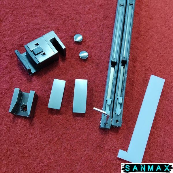 Двері в нішу Koer SR SD01-120x200-TR-07 прозоре скло Easy Clean 8мм, графіт (KR5378) KR5378 фото