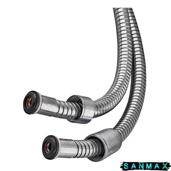 Шланг для душу Zerix Chr.F16 розтяжний 150-200 см Хром блістер (ZX0114) ZX0114 фото