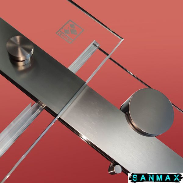 Двері в нішу Koer SR SD01-120x200-TR-07 прозоре скло Easy Clean 8мм, графіт (KR5378) KR5378 фото