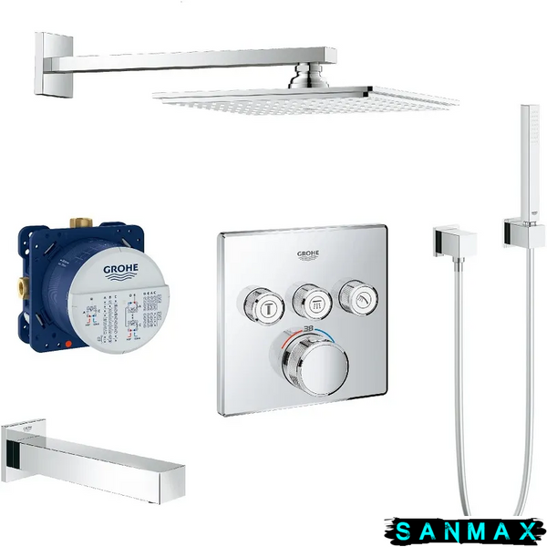 Набір для душу/ванни прихованого монтажу Grohe SmartControl (34506SC2) 34506SC2 фото