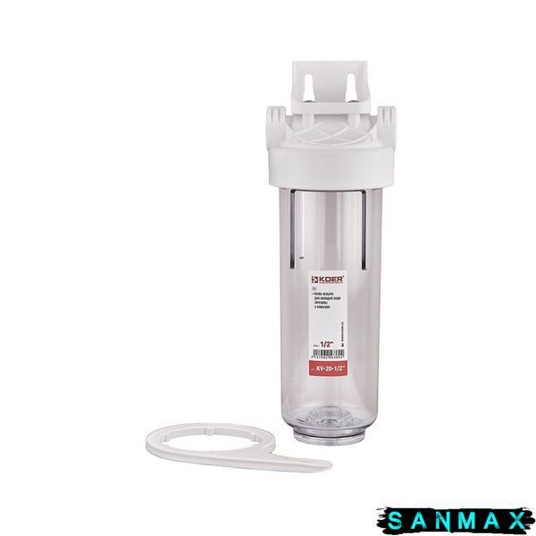 Колба фільтру для холодної води Koer KV-20-1/2 6 атмосфер 1/2" (KR5636) KR5636 фото