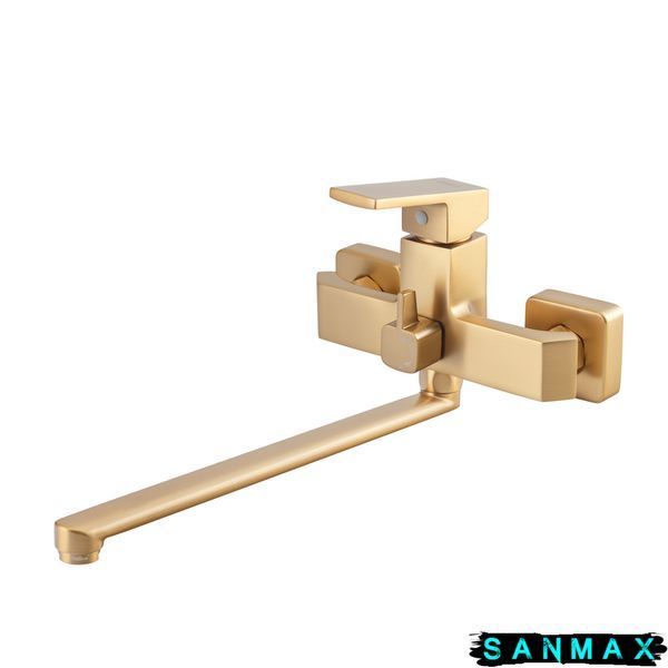 Змішувач для ванни Haiba Gaudi 006 Euro Brushed Gold (HB9598) HB9598 фото