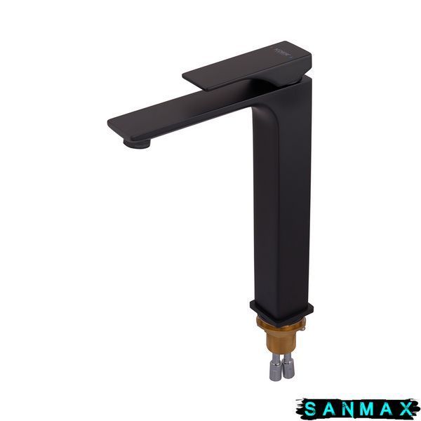 Змішувач для умивальника високий, чорний Koer KB-11010-05 (KR3483) KR3483 фото
