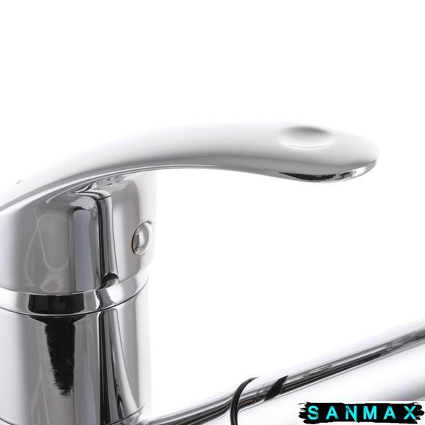 Змішувач для кухні на шпильці з висувною лійкою Haiba Maxx 014 Хром (HB0285) HB0285 фото