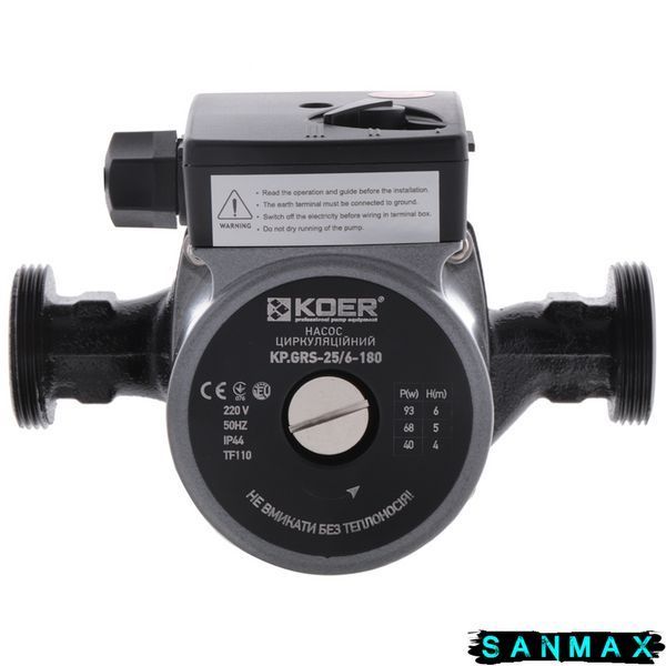 Насос циркуляційний Koer KP.GRS-25/6-180 (KP0249) KP0249 фото