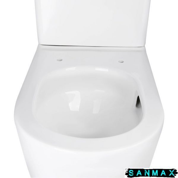 Чаша унітазу-компакту Mixxus Premium Bevel-0401-T1 Bowl 625х390х845 Tornado 1.0 без сидіння (MI8348) MI8348 фото