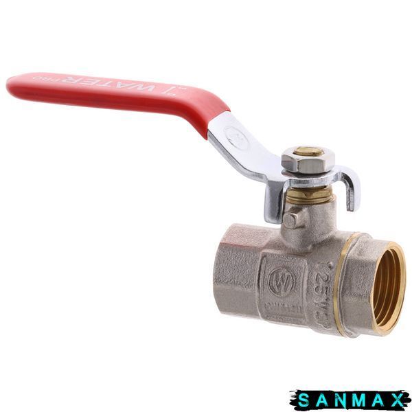 Кран кульовий 1/2 РГГ Вода Waterpro Червона ручка (WP0135) WP0135 фото