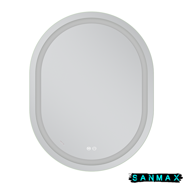 Дзеркало Mixxus Premium Ellipse MV05-90x70-Reverse (Led Touch, Anti-fog, димер (3-6,5kK)) (MP6644) MP6644 фото