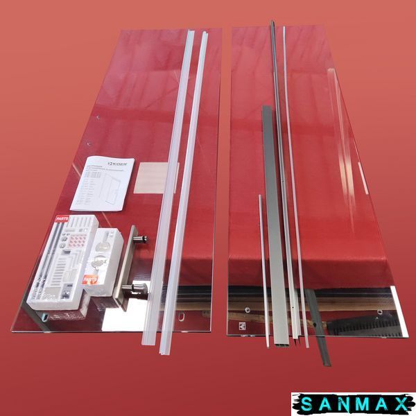 Двері в нішу Koer SR SD01-120x200-TR-07 прозоре скло Easy Clean 8мм, графіт (KR5378) KR5378 фото