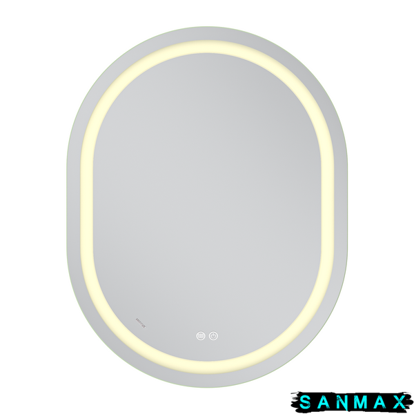 Дзеркало Mixxus Premium Ellipse MV05-90x70-Reverse (Led Touch, Anti-fog, димер (3-6,5kK)) (MP6644) MP6644 фото