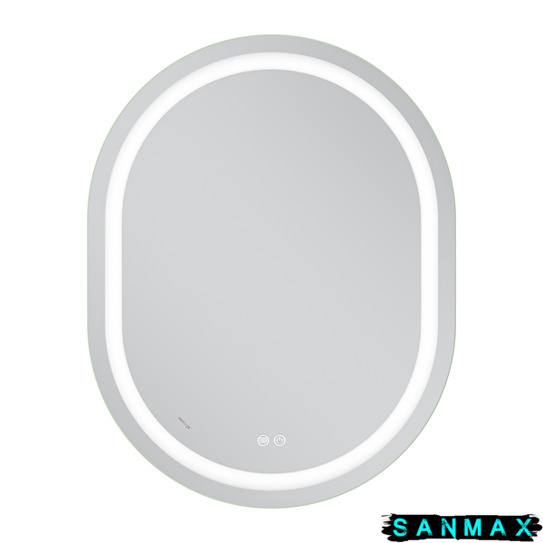 Дзеркало Mixxus Premium Ellipse MV05-90x70-Reverse (Led Touch, Anti-fog, димер (3-6,5kK)) (MP6644) MP6644 фото
