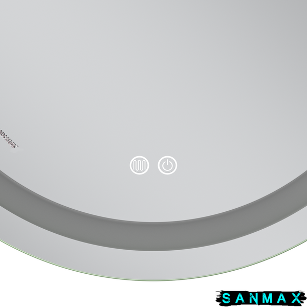 Дзеркало Mixxus Premium Ellipse MV05-90x70-Reverse (Led Touch, Anti-fog, димер (3-6,5kK)) (MP6644) MP6644 фото