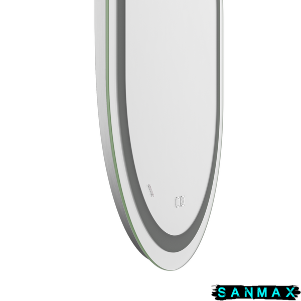 Дзеркало Mixxus Premium Ellipse MV05-90x70-Reverse (Led Touch, Anti-fog, димер (3-6,5kK)) (MP6644) MP6644 фото