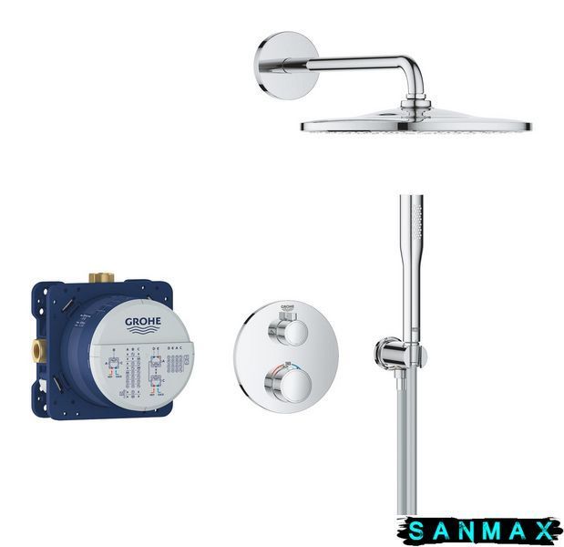 Система з термостатом прихованого монтажу з Rainshower Mono 310 Grohe Grohtherm Душова (34869000) 34869000 фото