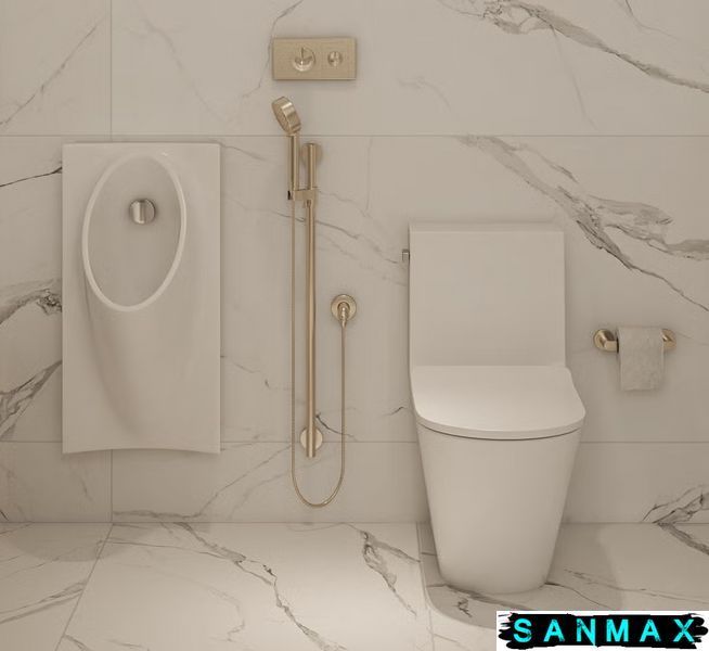 Пісуар підвісний Mixxus Premium Bevel-1005 380x420x750mm з краном для пісуара (MP6664) MP6664 фото