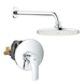 Набір для душу з верхнім душем Grohe Eurosmart UA33556003 (33556003+28576000+27541001) (UA33556003) UA33556003 фото 2