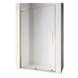 Двері у нішу Walk-In розсувні Koer SR SD07-120x200-R-TR-12 прозоре скло Easy Clean 8мм Матове золото (KR5774) KR5774 фото 1