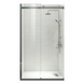 Двері в нішу Koer SR SD01-120x200-TR-07 прозоре скло Easy Clean 8мм, графіт (KR5378) KR5378 фото 1