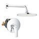 Набір для душу з верхнім душем Grohe Eurosmart UA33556003 (33556003+28576000+27541001) (UA33556003) UA33556003 фото 1