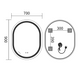 Дзеркало Mixxus Premium Ellipse MV05-90x70-Reverse (Led Touch, Anti-fog, димер (3-6,5kK)) (MP6644) MP6644 фото 3