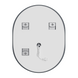 Дзеркало Mixxus Premium Ellipse MV05-90x70-Reverse (Led Touch, Anti-fog, димер (3-6,5kK)) (MP6644) MP6644 фото 8