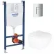 Інсталяційний комплект пневмо Grohe Set Унітаз Ellise-0305-T3 + Інсталяція UA388400WG + панель 38732000 (388400WGELLIPS0305T3) 388400WGELLIPS0305T3 фото 1