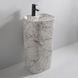 Умивальник моноблок Mixxus Premium Divers-1101 Marble 460х380х840mm з отвором під змішувач та переливом Мармур (MP6575) MP6575 фото 2