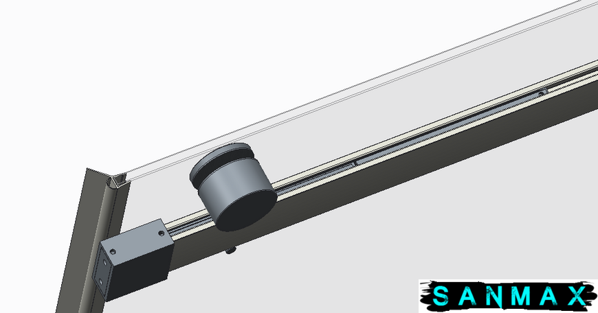 Двері в нішу Koer SR SD01-120x200-TR-07 прозоре скло Easy Clean 8мм, графіт (KR5378) KR5378 фото
