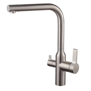 Змішувач для кухні на дві води Koer KI-72020-02 Нерж (KR4797) KR4797 фото